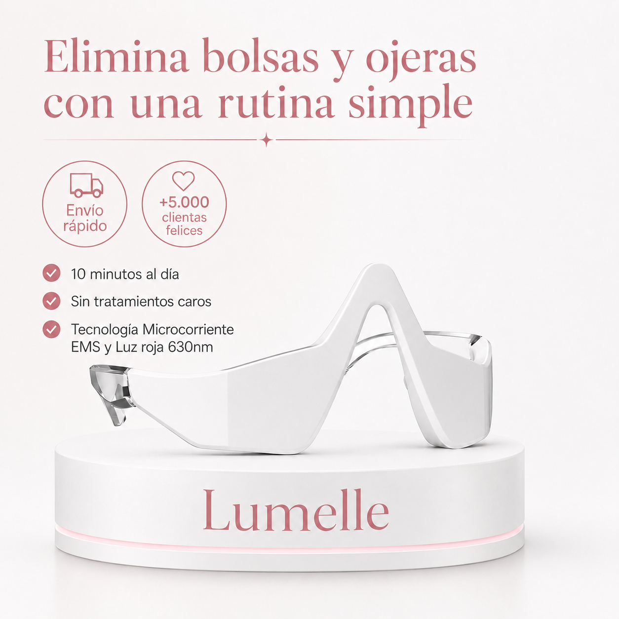 Reductor de Ojeras y Bolsas – Luz Roja y Microcorriente